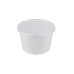 White Round Microwavable Container 500 Pieces - Hotpack Oman