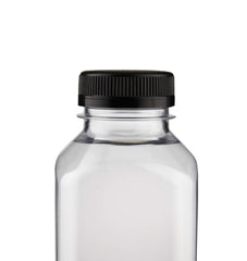 Plastic Square Bottle with Black Cap 500ml - Hotpack Oman