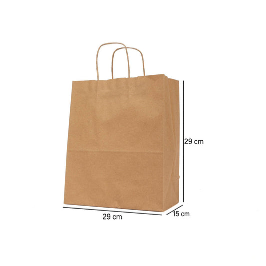 Twisted Handle Kraft Brown Paper Bag 250 Pieces - Hotpack Global