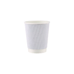 White Ripple Paper Cups - Hotpack UAE