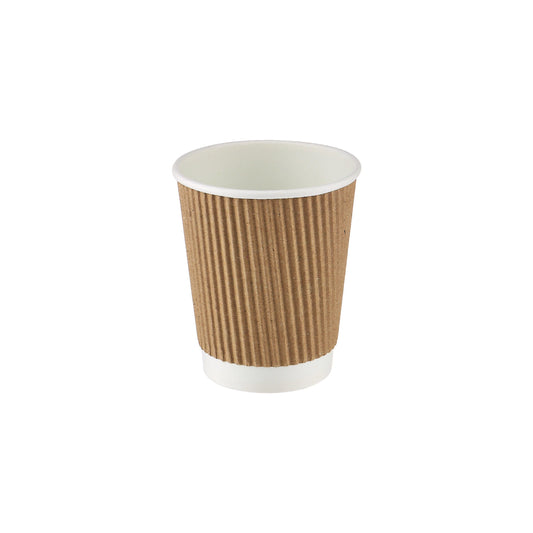 Kraft Ripple Paper Cups - Hotpack UAE