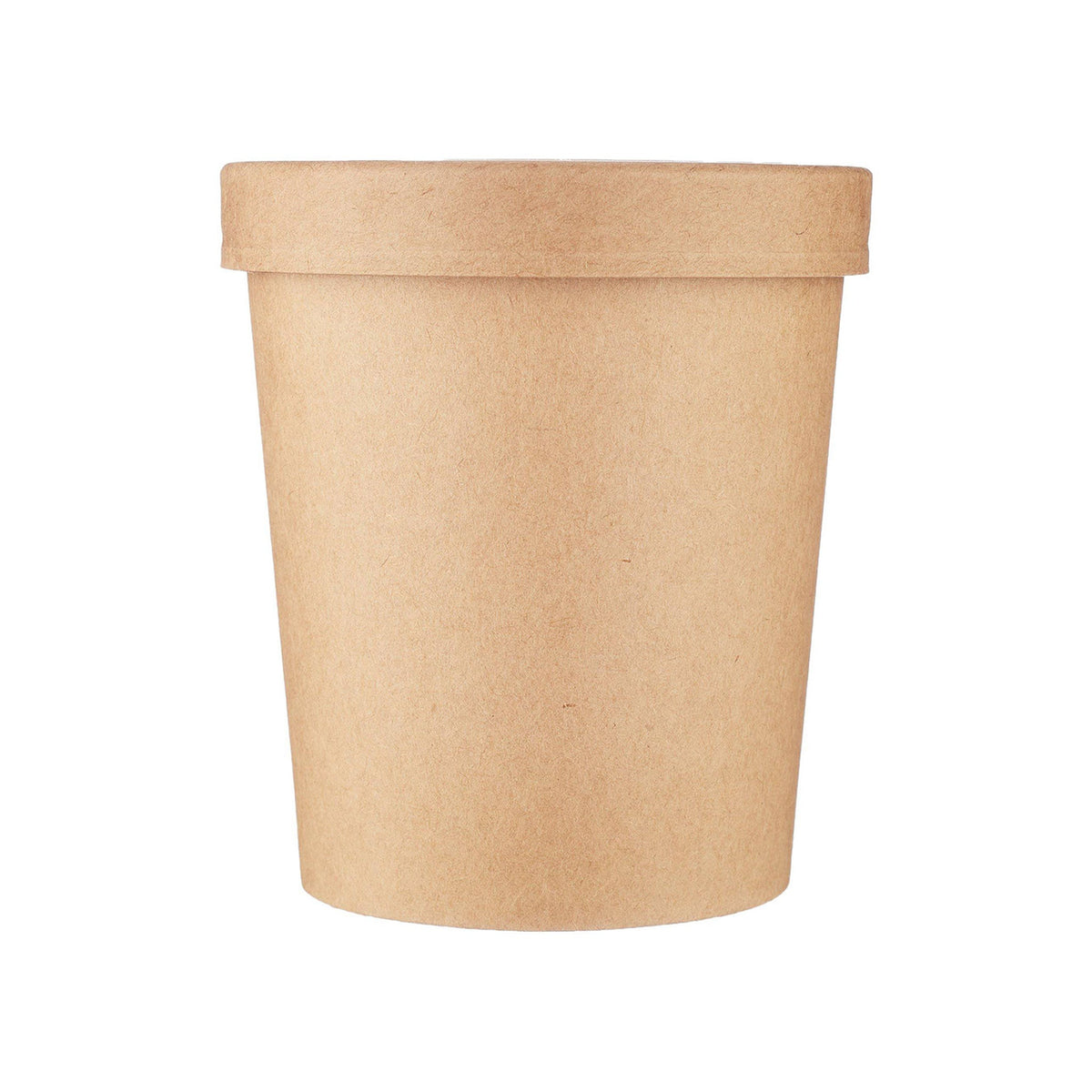 32 Oz Kraft Paper Noodle Bowl with Kraft Lid 250 Pieces - Hotpack Global