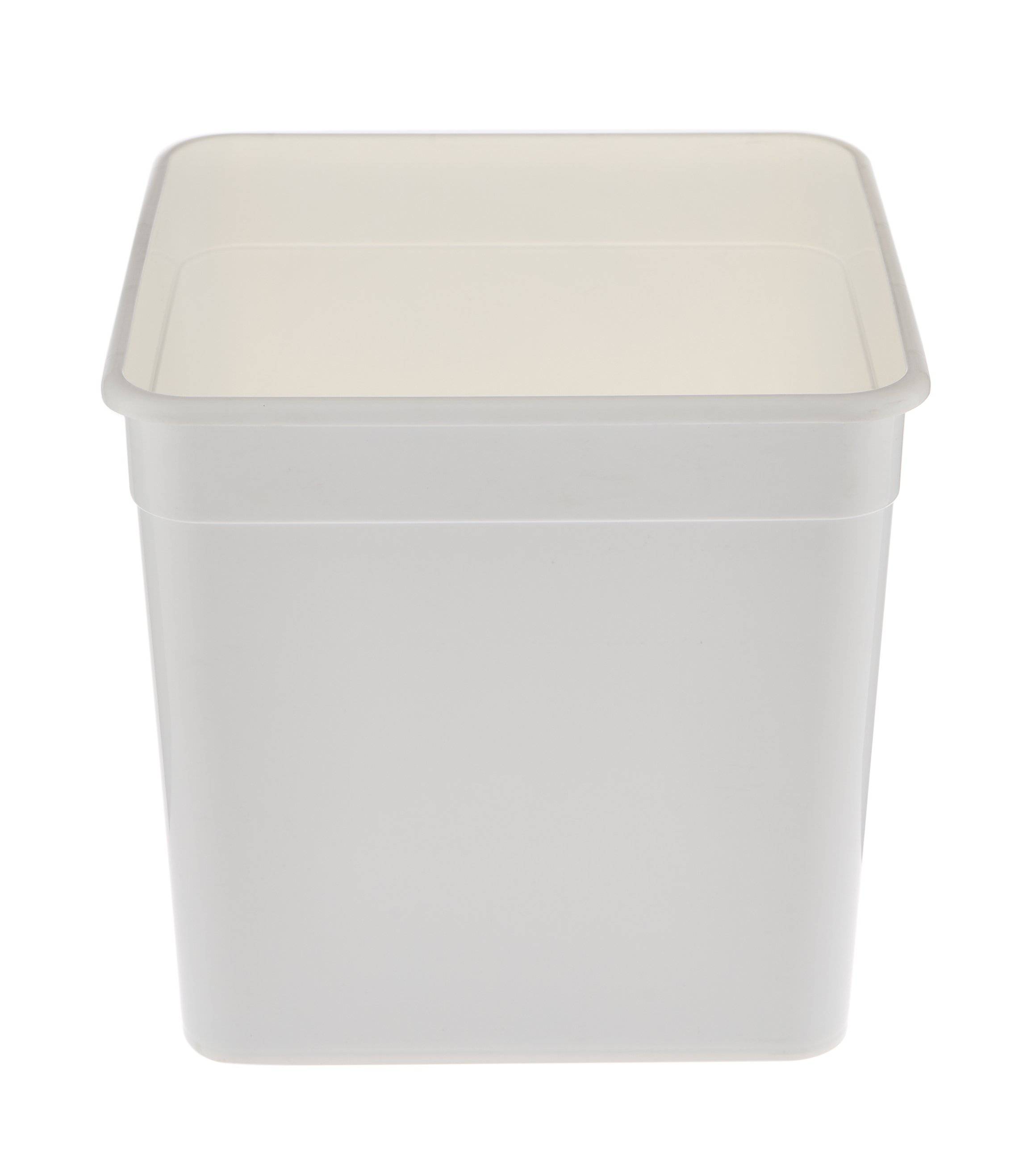 White Plastic 4 Litre Pail 100 Pieces - Hotpack Oman