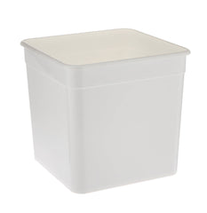 White Plastic 4 Litre Pail 100 Pieces - Hotpack Oman