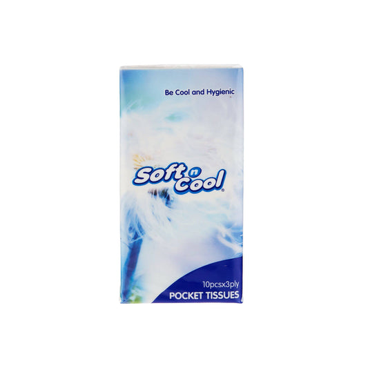 Soft n Cool 3 Ply Pocket Tissue Without Fragrance 360 Pieces - Hotpack Oman