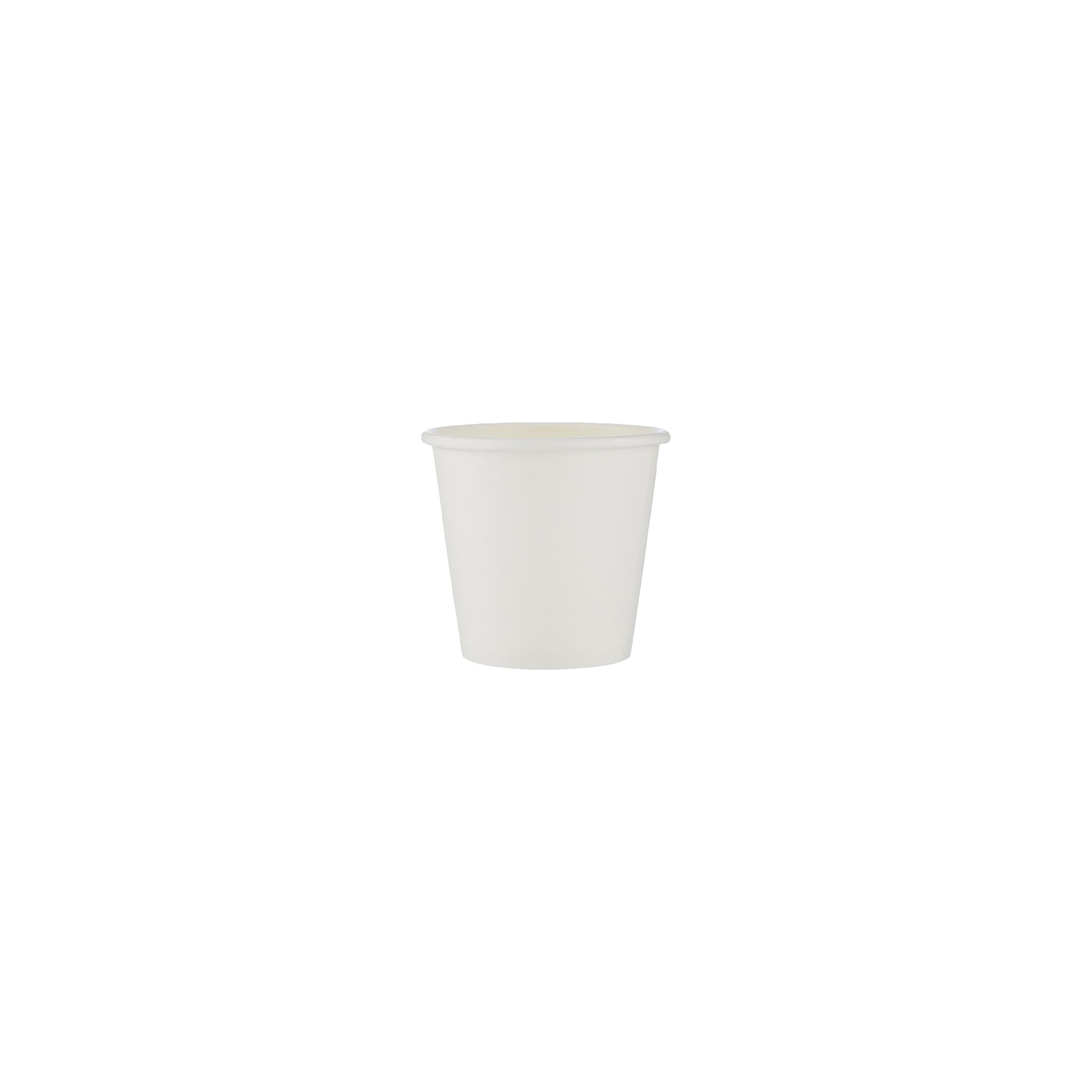 White Single Wall Qahwa Paper Cups 2.5 Oz