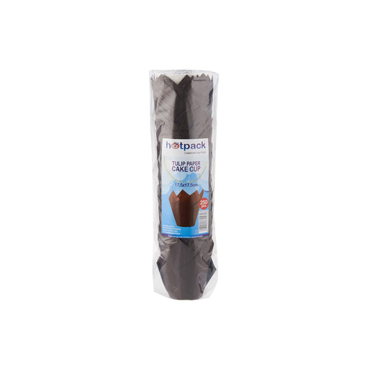 Brown Tulip Baking Cups 2500 Pieces - Hotpack Oman