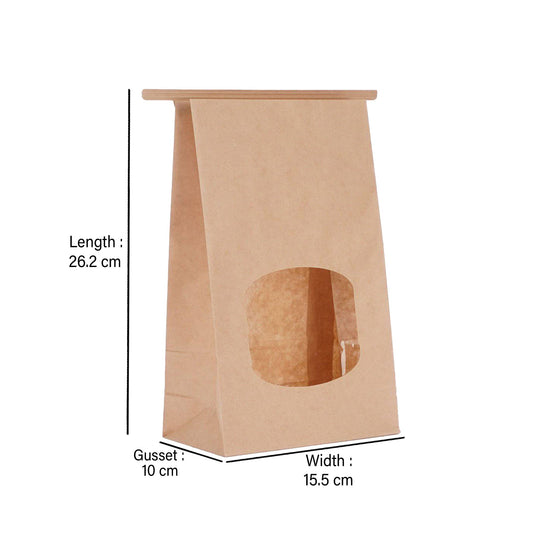 Tin-Tie Bag With Window 500 Pieces - Hotpack Global