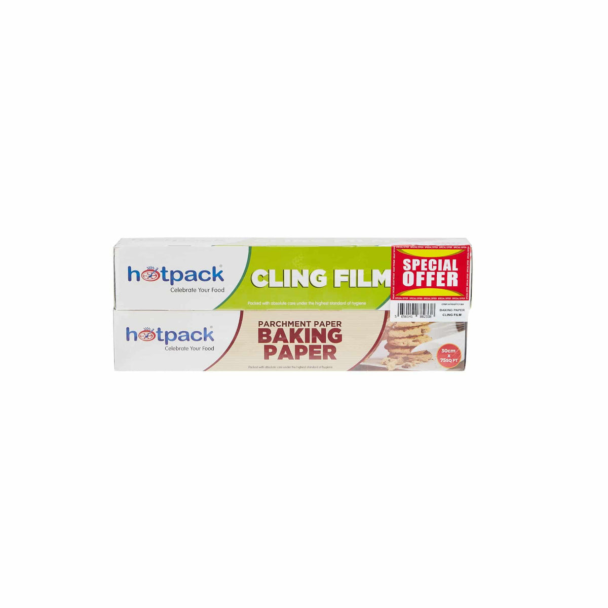 Buy Cling Film Get Baking Paper Roll Free Combo - Hotpack Oman