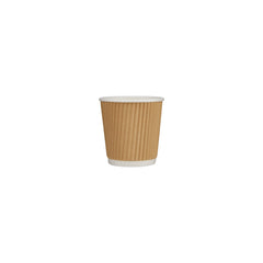 Kraft Ripple Paper Cups - Hotpack UAE