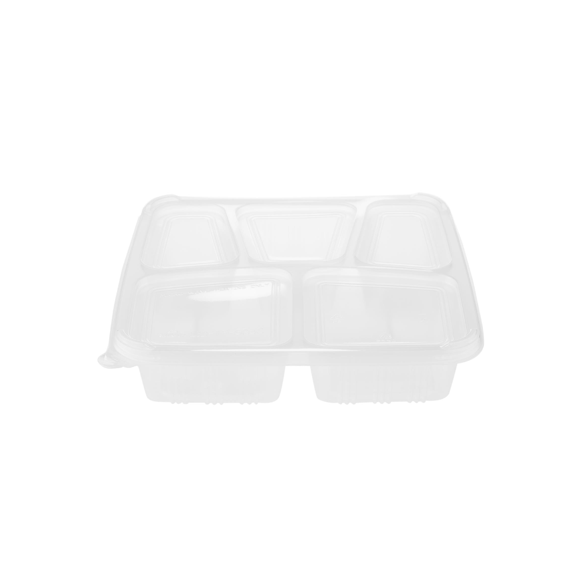 Microwave 5 Compartment Container With Lid - Hotpack Oman